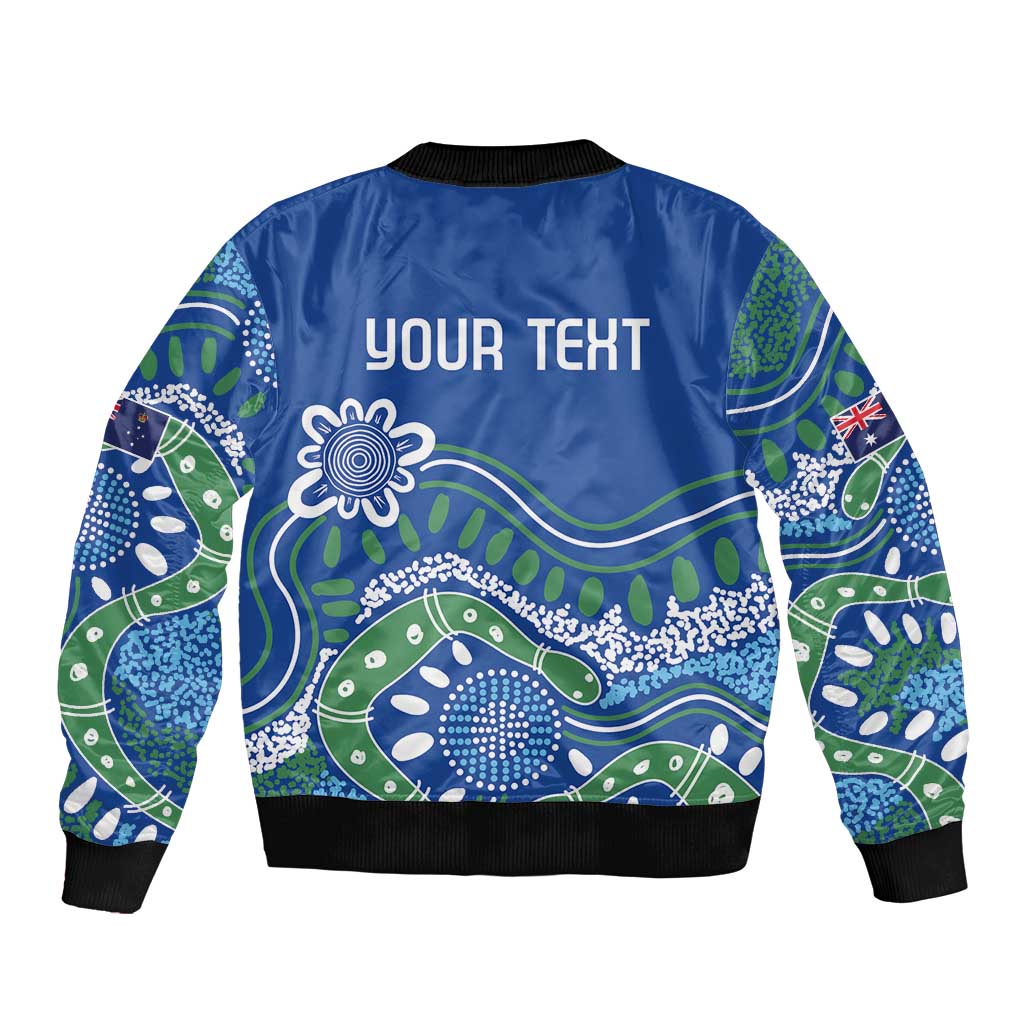 Personalised Australia Victoria Dragons Boat Bomber Jacket Aussie Aboriginal Dot Style