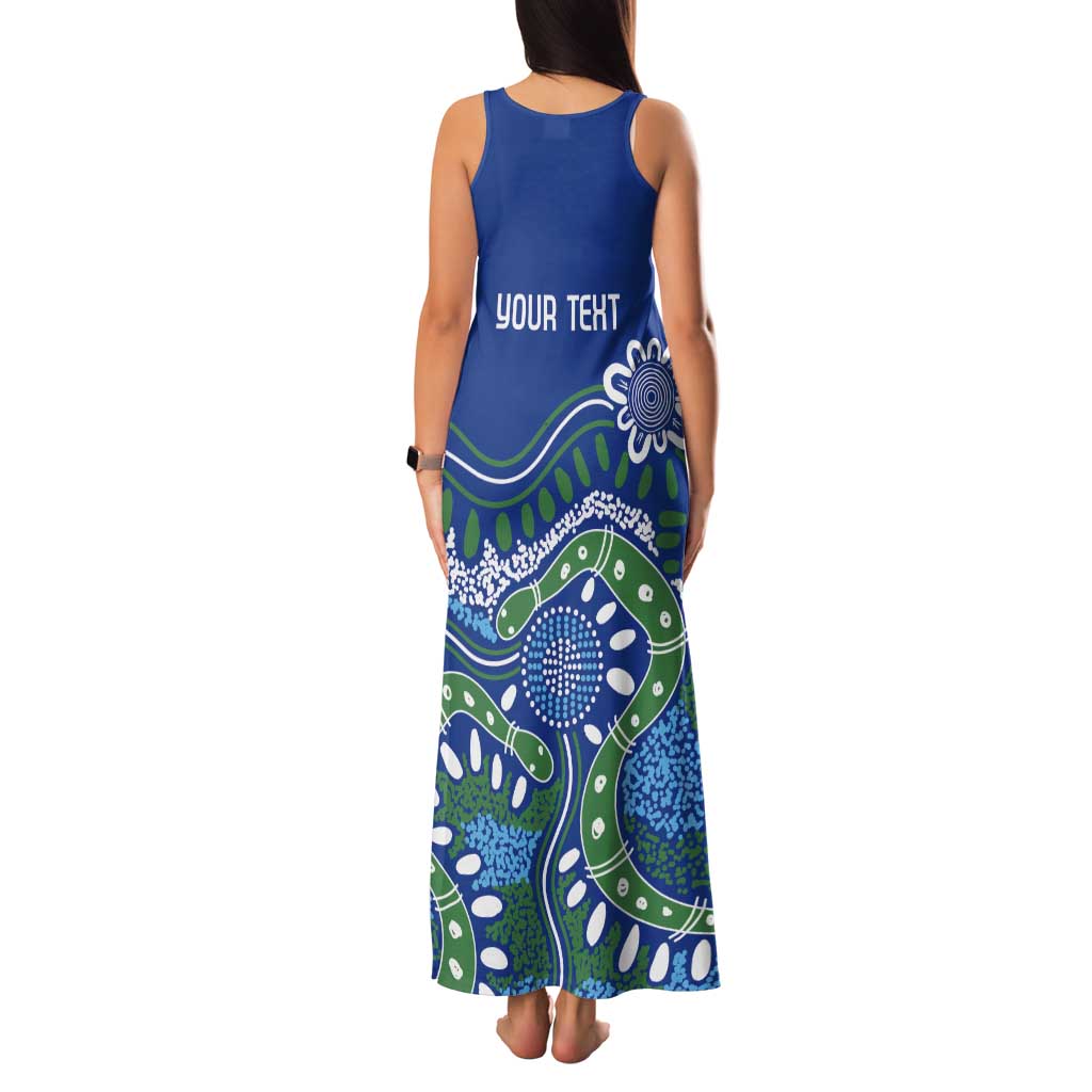 Personalised Australia Victoria Dragons Boat Tank Maxi Dress Aussie Aboriginal Dot Style