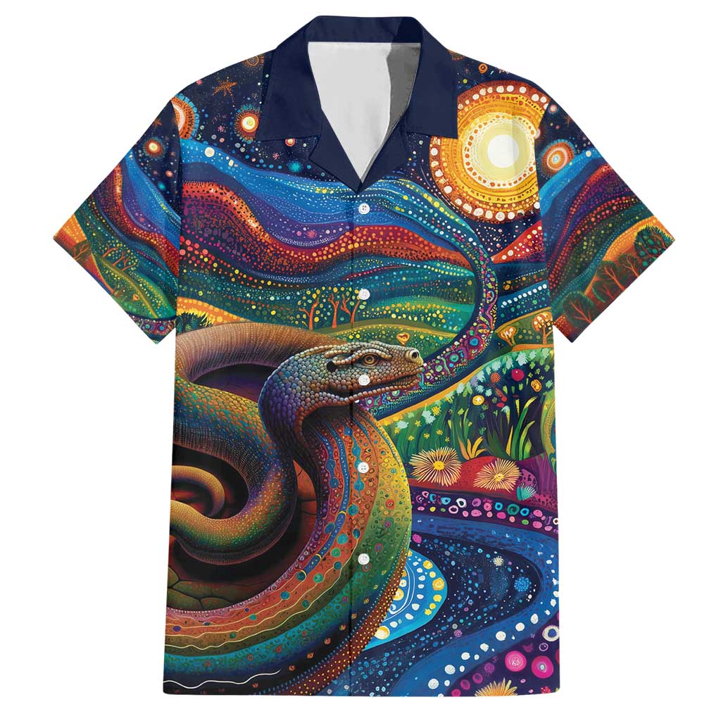 Aboriginal Dreamtime Rainbow Serpent Hawaiian Shirt