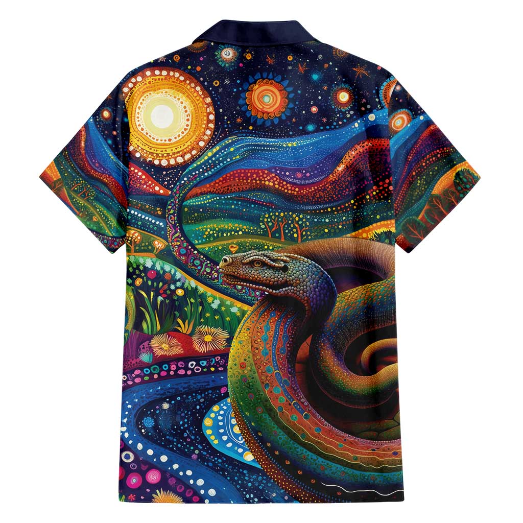 Aboriginal Dreamtime Rainbow Serpent Hawaiian Shirt