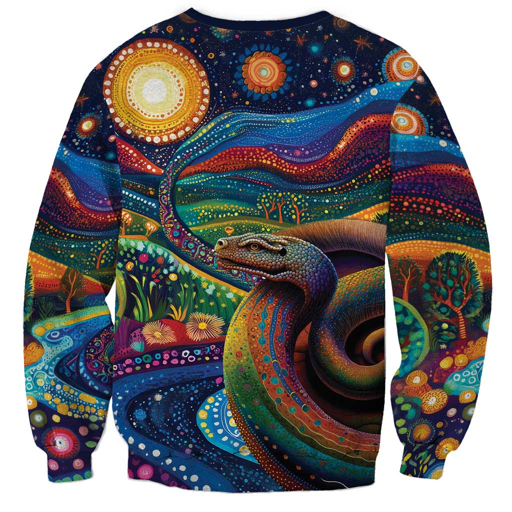 Aboriginal Dreamtime Rainbow Serpent Sweatshirt