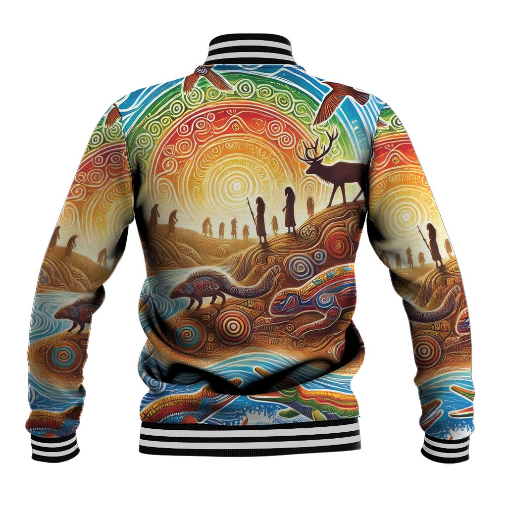 Aboriginal Dreamtime Animals Stories Baseball Jacket