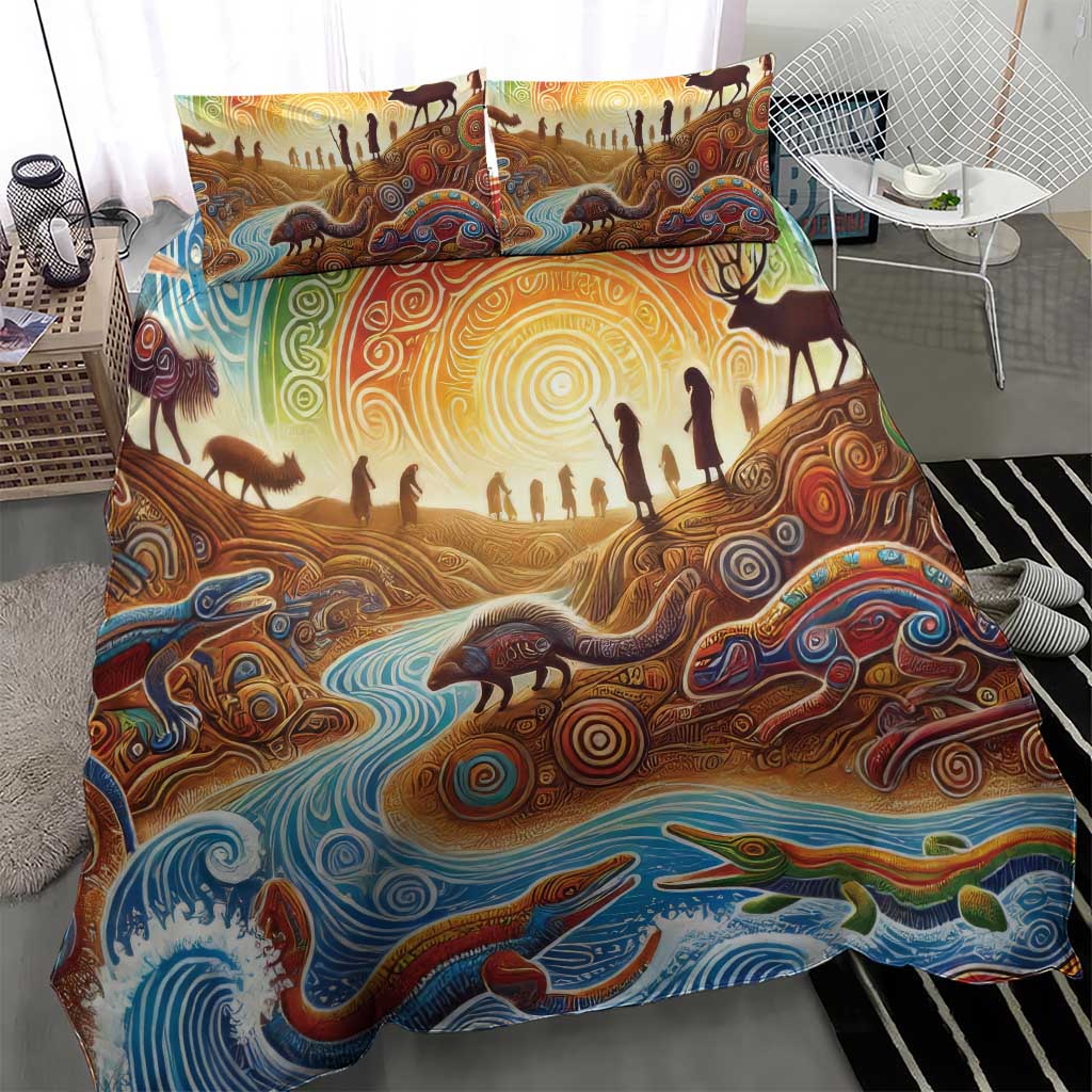 Aboriginal Dreamtime Animals Stories Bedding Set