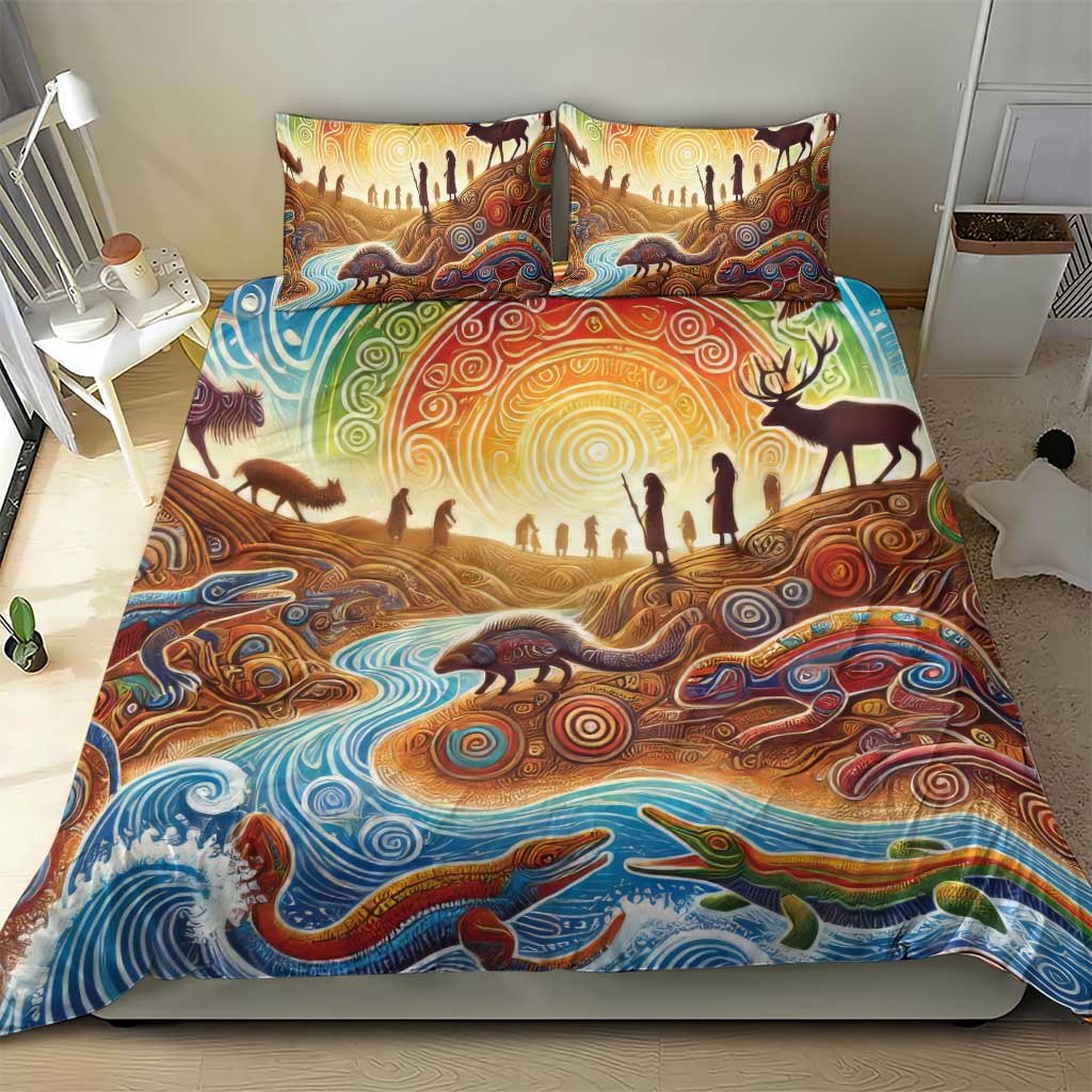 Aboriginal Dreamtime Animals Stories Bedding Set