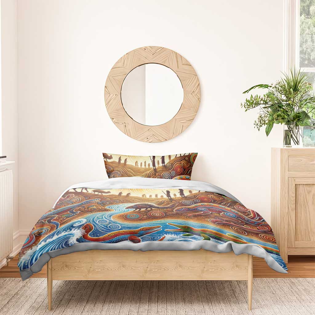 Aboriginal Dreamtime Animals Stories Bedding Set