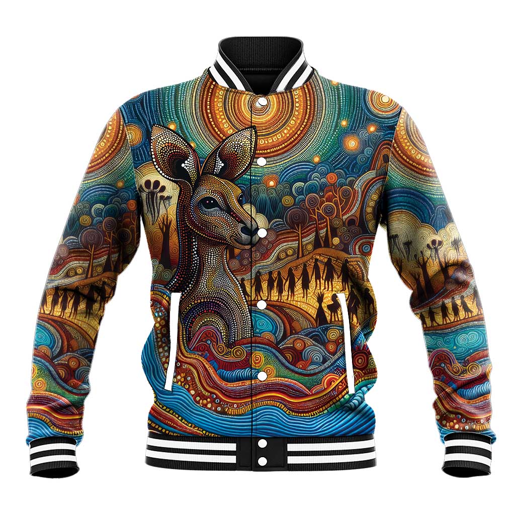 Aboriginal Dreamtime Stories Land Baseball Jacket