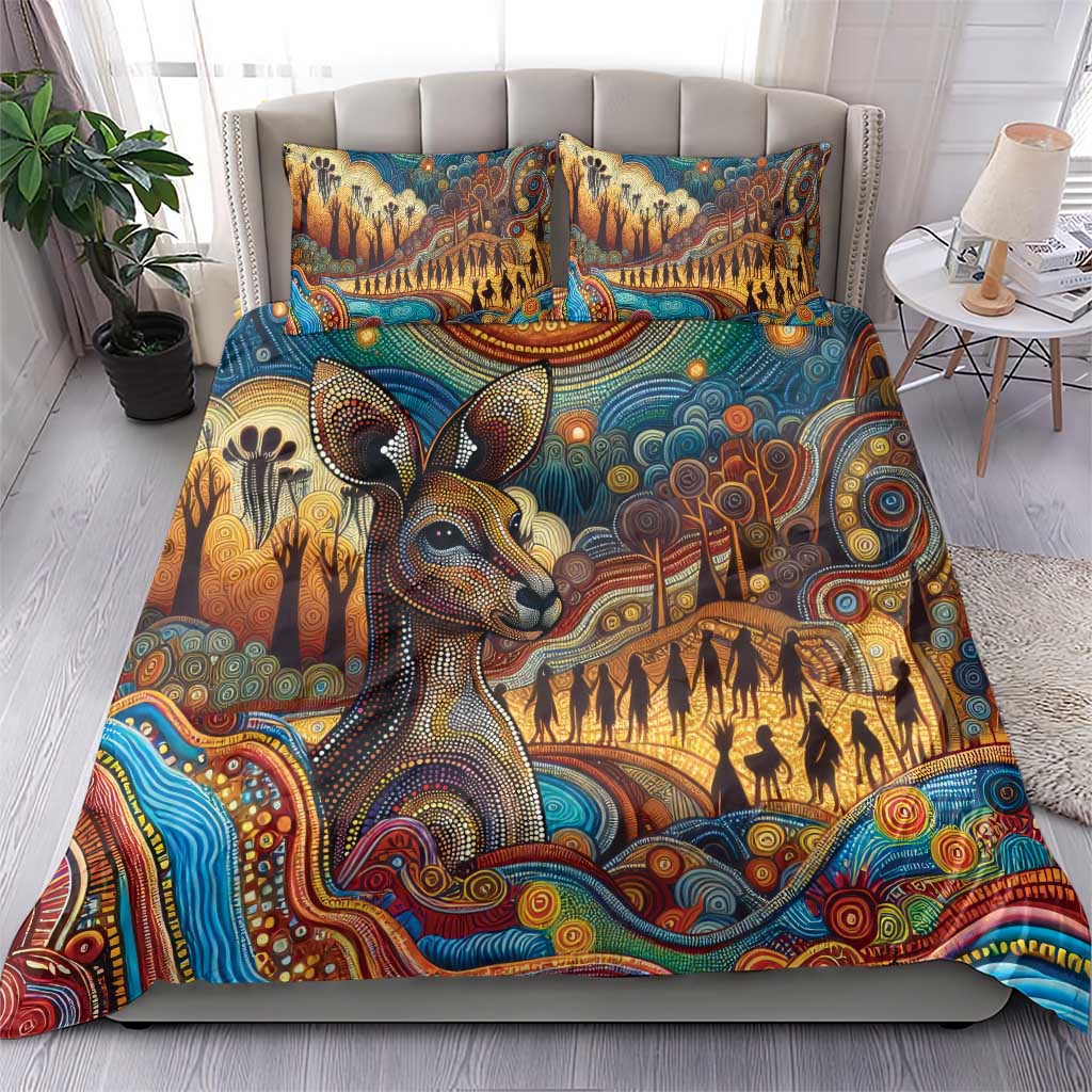 Aboriginal Dreamtime Stories Land Bedding Set