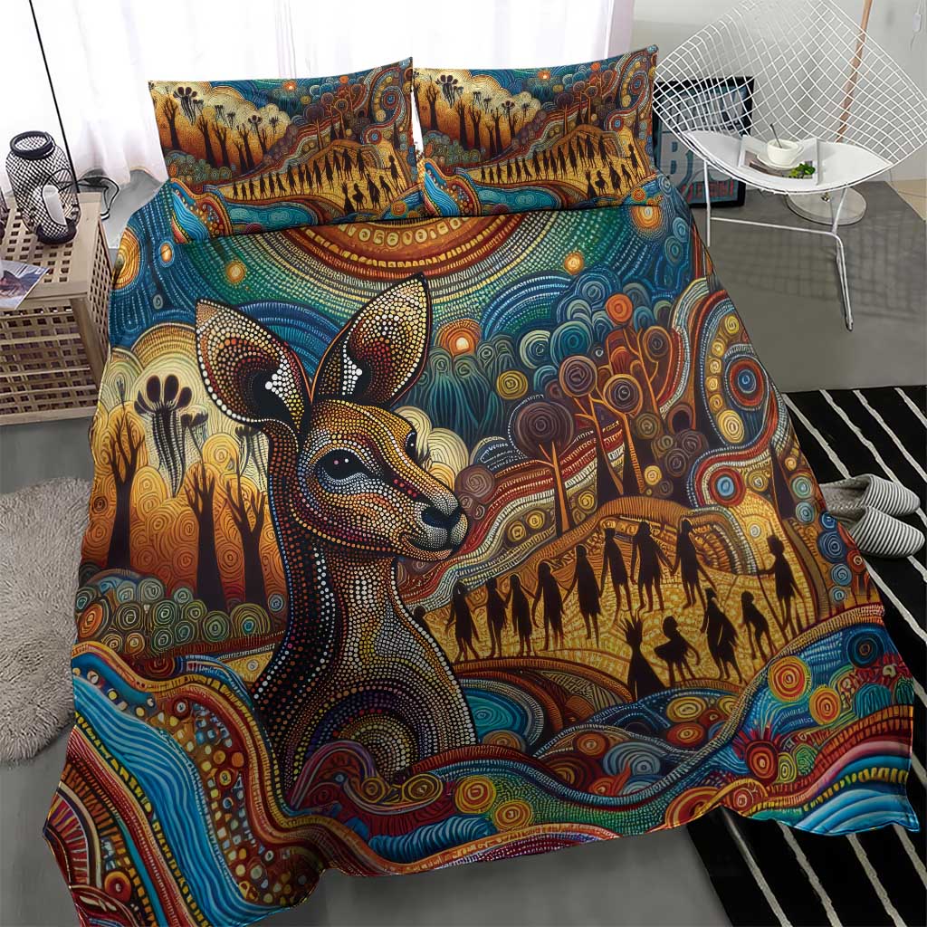 Aboriginal Dreamtime Stories Land Bedding Set