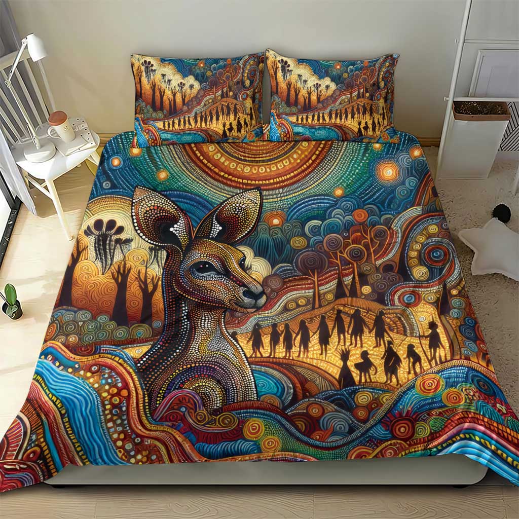 Aboriginal Dreamtime Stories Land Bedding Set