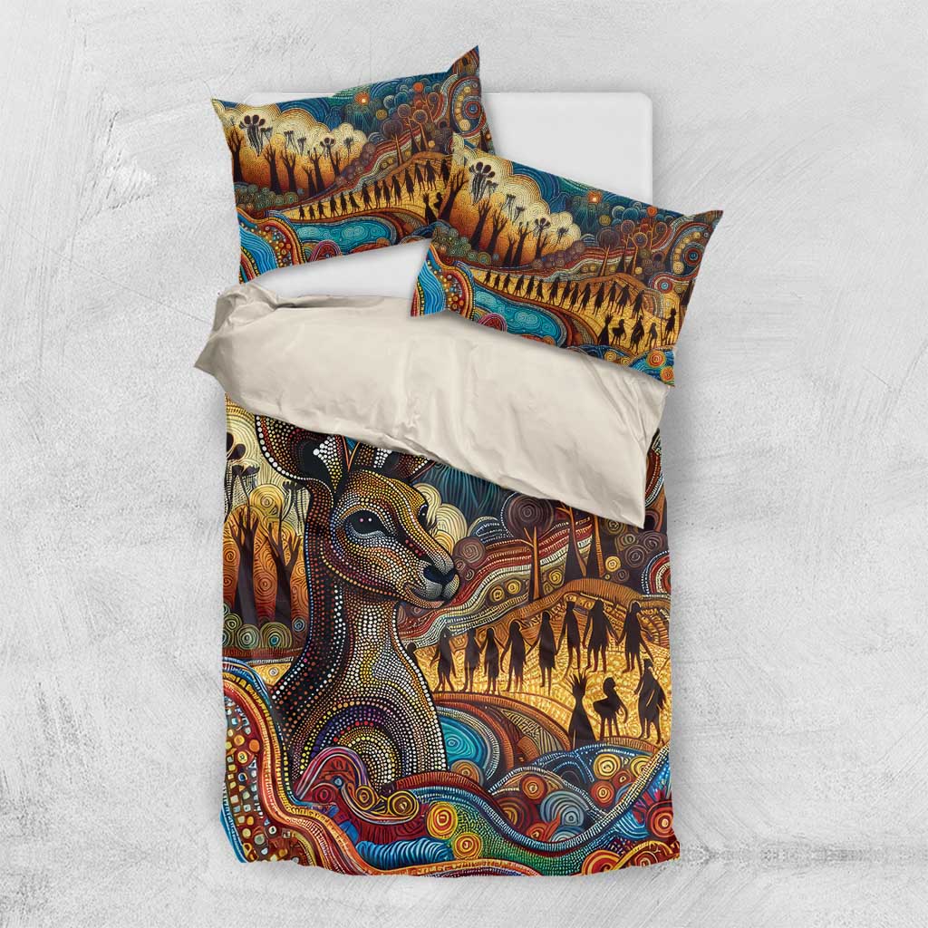 Aboriginal Dreamtime Stories Land Bedding Set