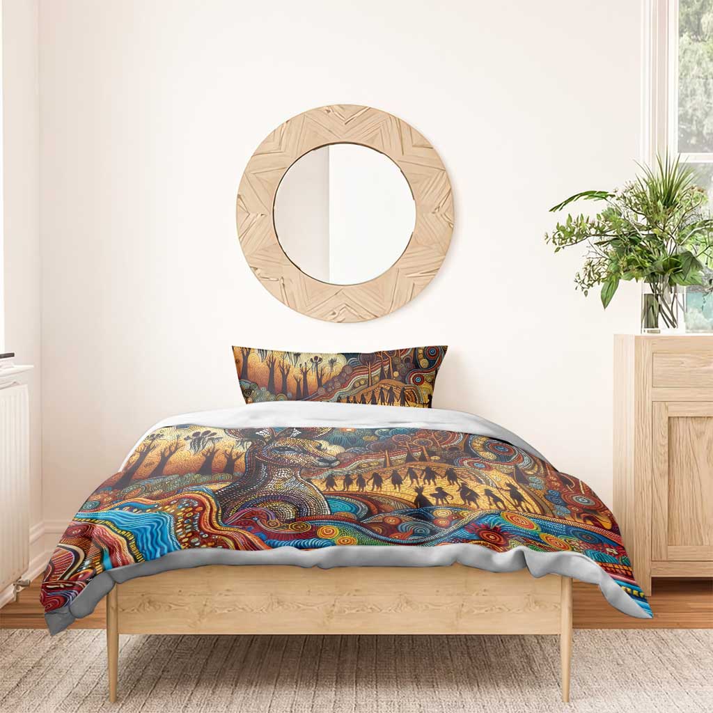 Aboriginal Dreamtime Stories Land Bedding Set