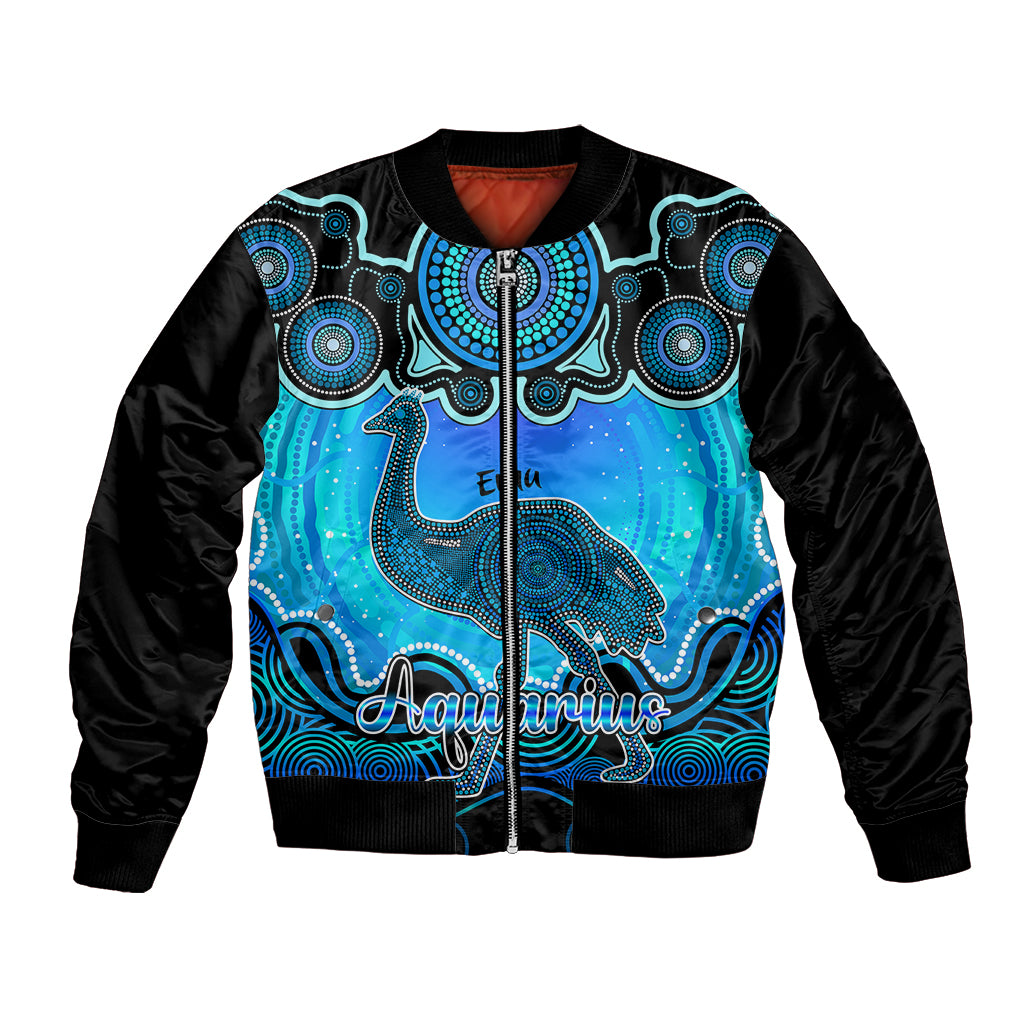 personalised-australia-aquarius-emu-zodiac-bomber-jacket-auz-astrology-aboriginal-aqua