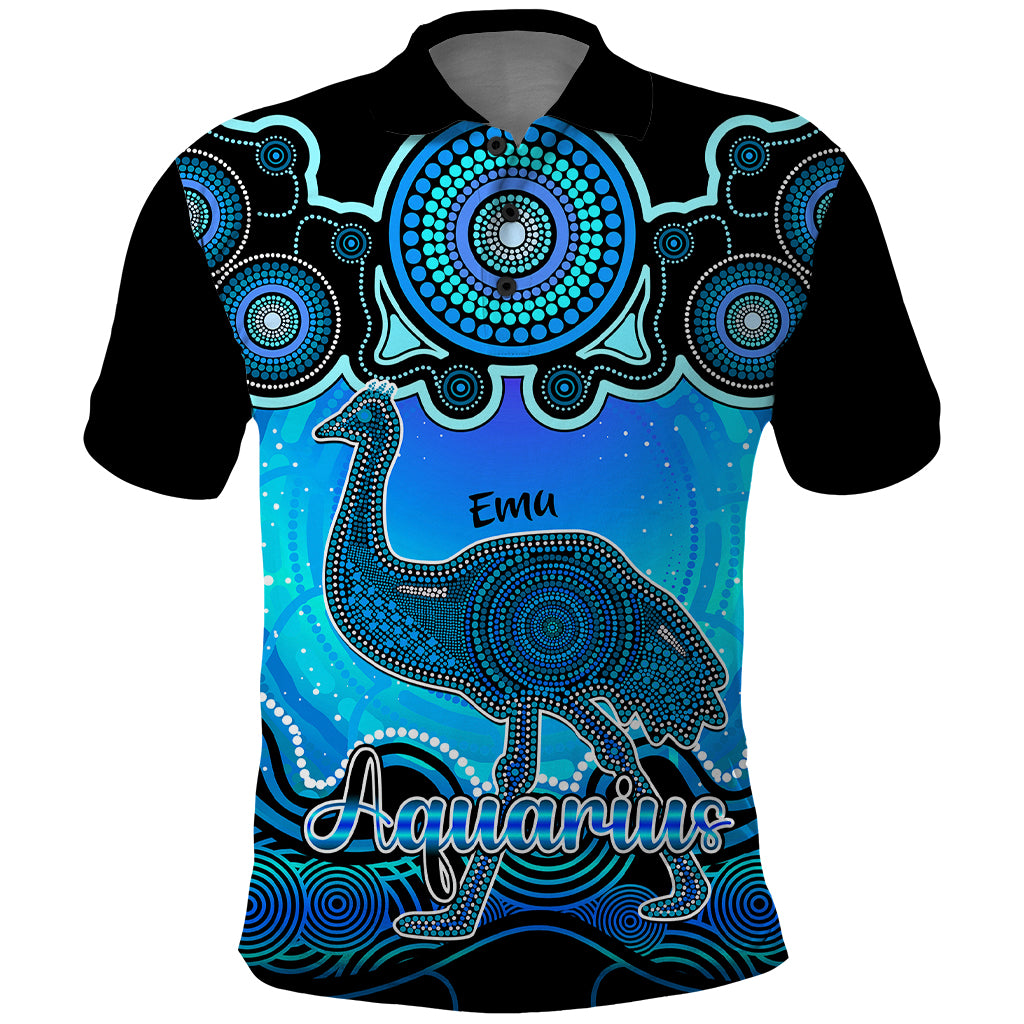 personalised-australia-aquarius-emu-zodiac-polo-shirt-auz-astrology-aboriginal-aqua