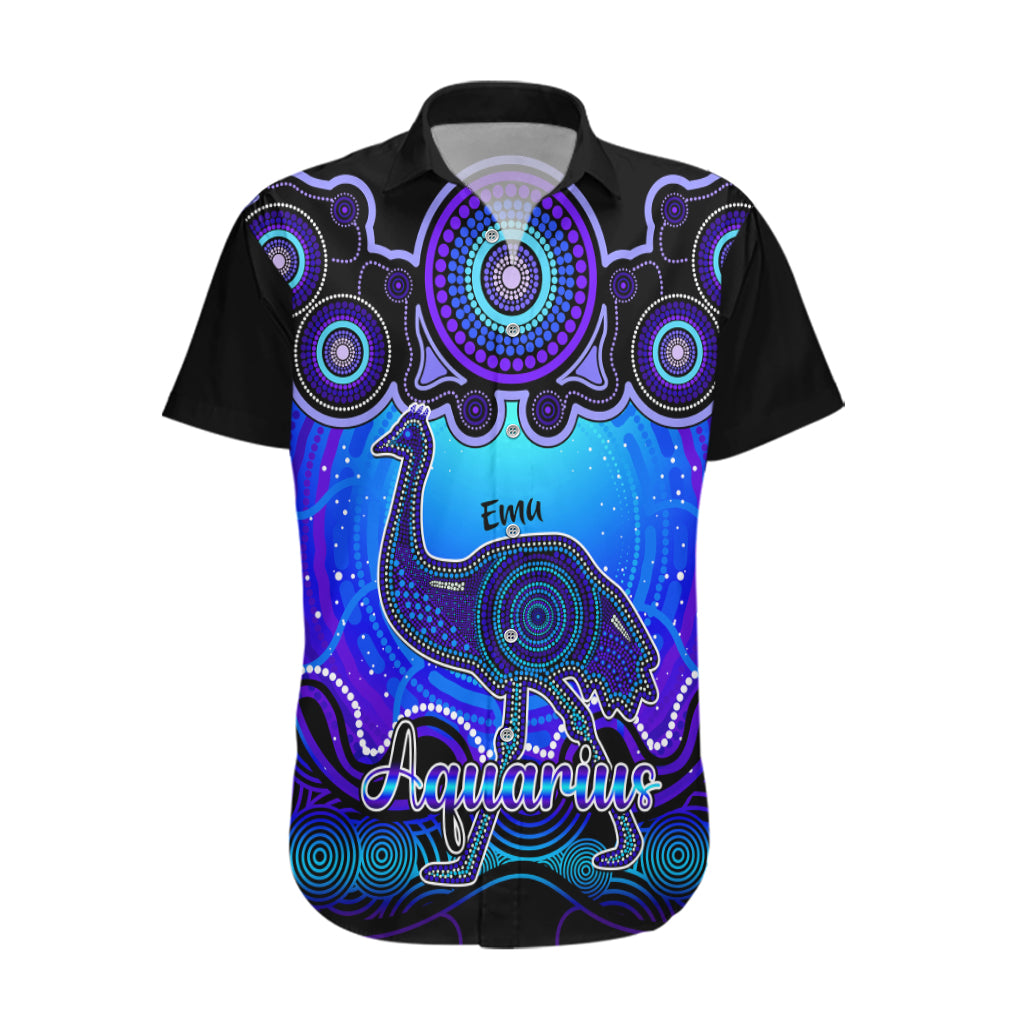 personalised-australia-aquarius-emu-zodiac-hawaiian-shirt-auz-astrology-aboriginal-blue