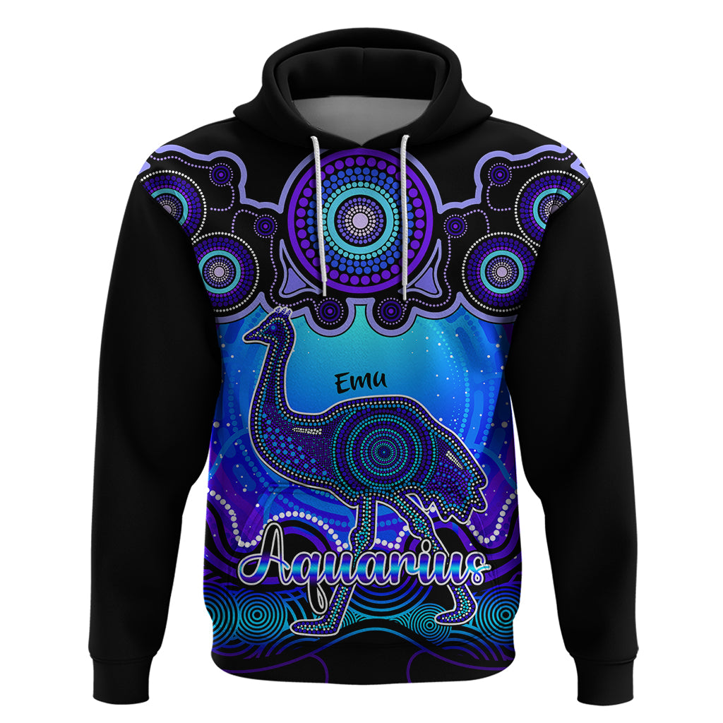 personalised-australia-aquarius-emu-zodiac-hoodie-auz-astrology-aboriginal-blue