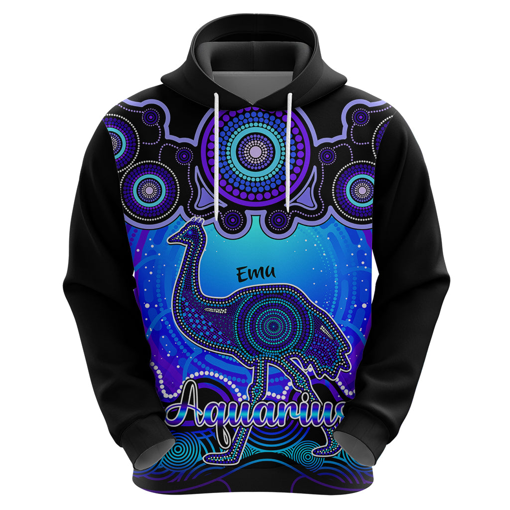 personalised-australia-aquarius-emu-zodiac-hoodie-auz-astrology-aboriginal-blue