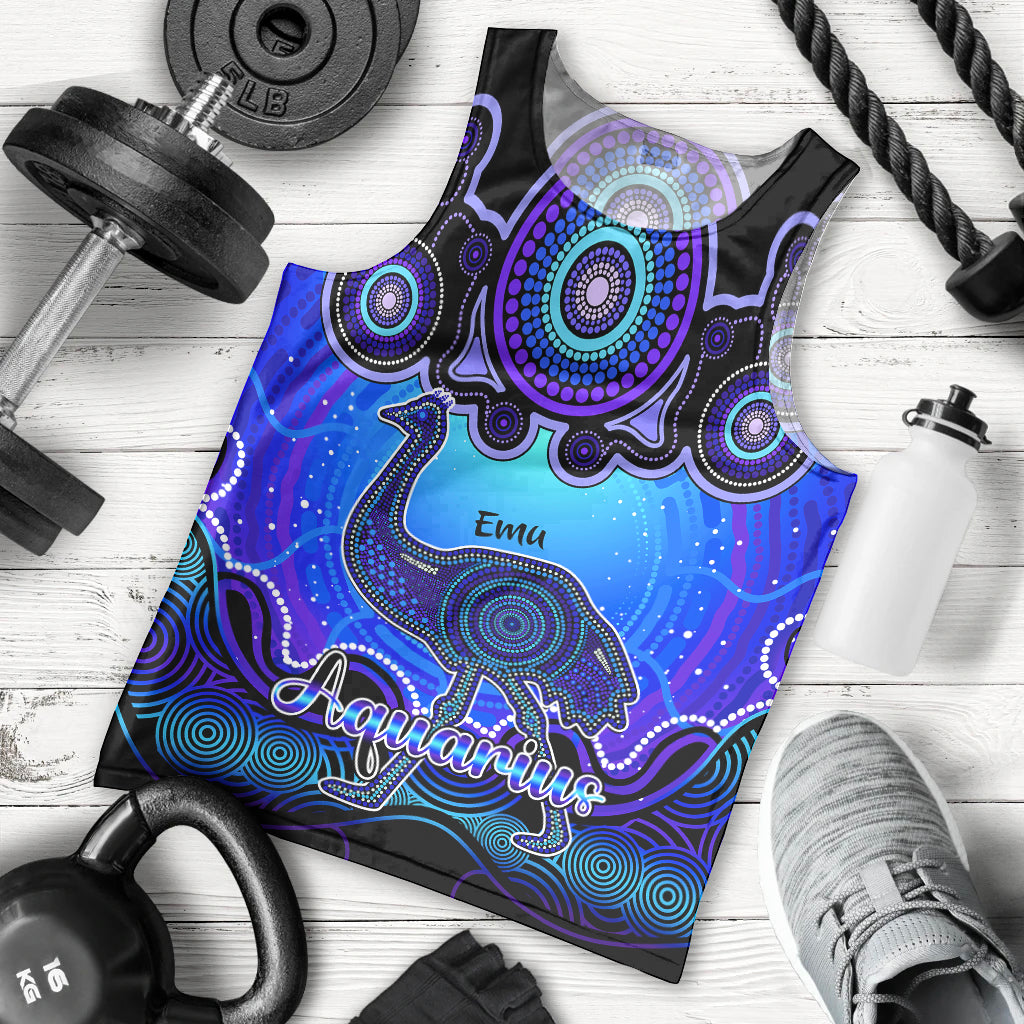 personalised-australia-aquarius-emu-zodiac-men-tank-top-auz-astrology-aboriginal-blue