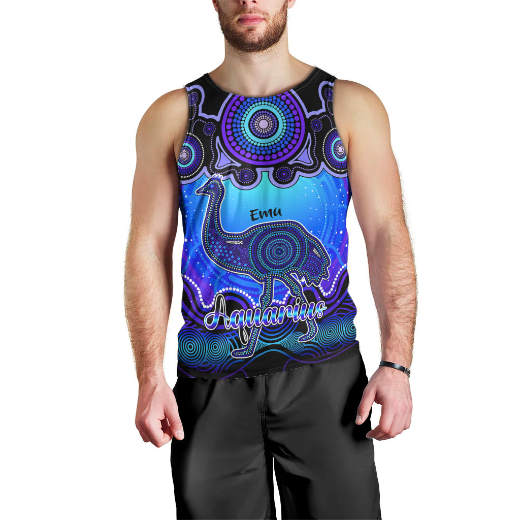 personalised-australia-aquarius-emu-zodiac-men-tank-top-auz-astrology-aboriginal-blue