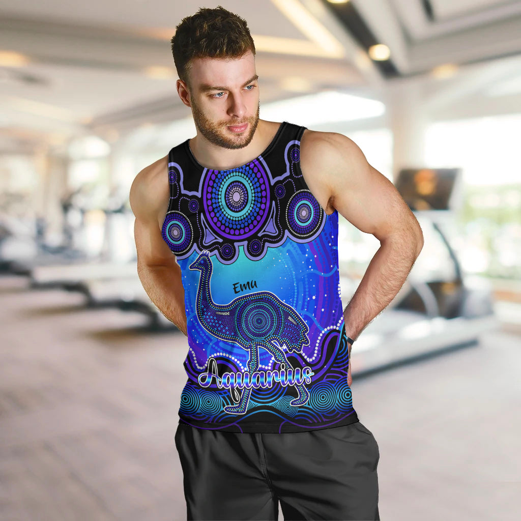 personalised-australia-aquarius-emu-zodiac-men-tank-top-auz-astrology-aboriginal-blue