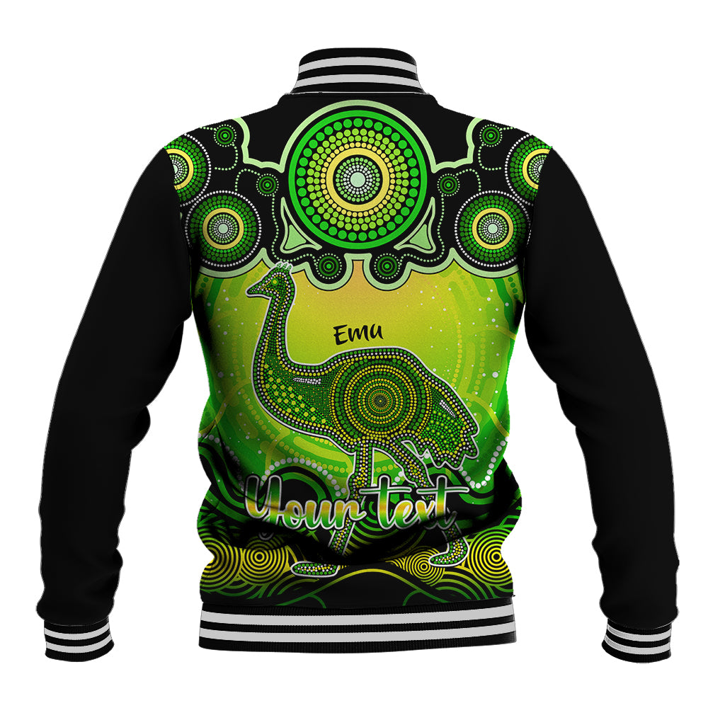 personalised-australia-aquarius-emu-zodiac-baseball-jacket-auz-astrology-aboriginal-green