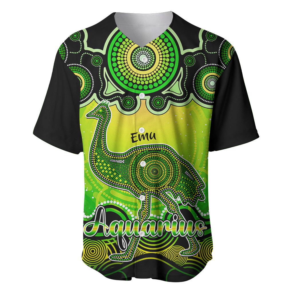 personalised-australia-aquarius-emu-zodiac-baseball-jersey-auz-astrology-aboriginal-green