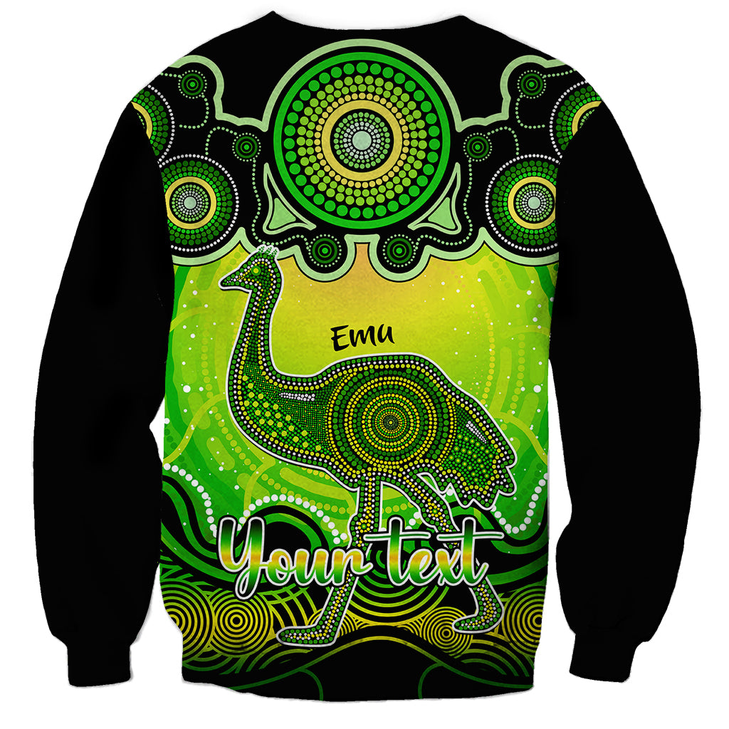 personalised-australia-aquarius-emu-zodiac-sweatshirt-auz-astrology-aboriginal-green