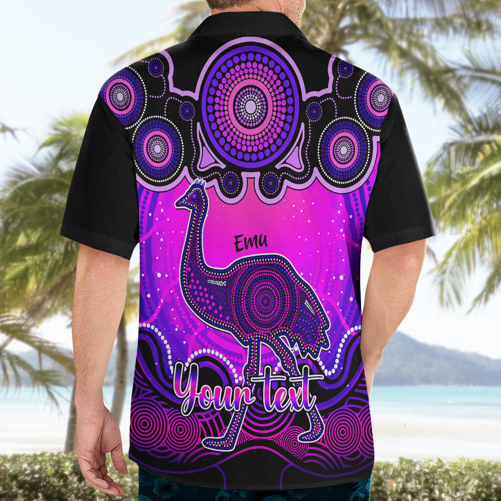 personalised-australia-aquarius-emu-zodiac-hawaiian-shirt-auz-astrology-aboriginal-magenta