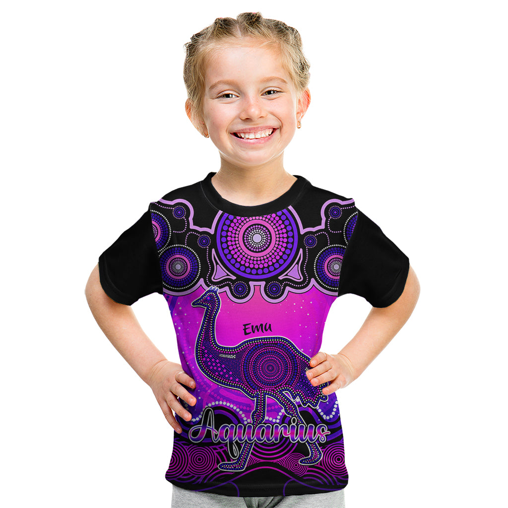 personalised-australia-aquarius-emu-zodiac-kid-t-shirt-auz-astrology-aboriginal-magenta