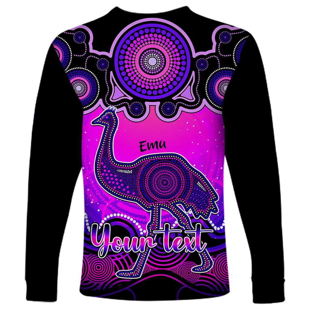 personalised-australia-aquarius-emu-zodiac-long-sleeve-shirt-auz-astrology-aboriginal-magenta