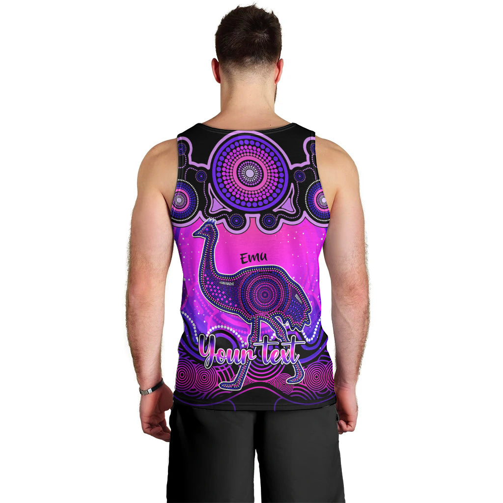 personalised-australia-aquarius-emu-zodiac-men-tank-top-auz-astrology-aboriginal-magenta