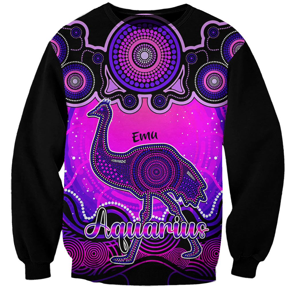 personalised-australia-aquarius-emu-zodiac-sweatshirt-auz-astrology-aboriginal-magenta