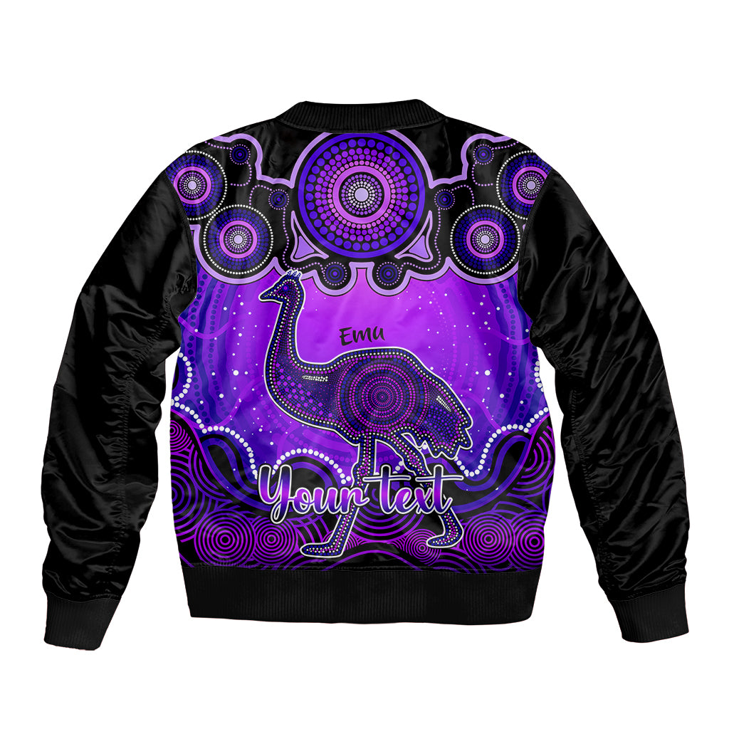 personalised-australia-aquarius-emu-zodiac-bomber-jacket-auz-astrology-aboriginal-purple