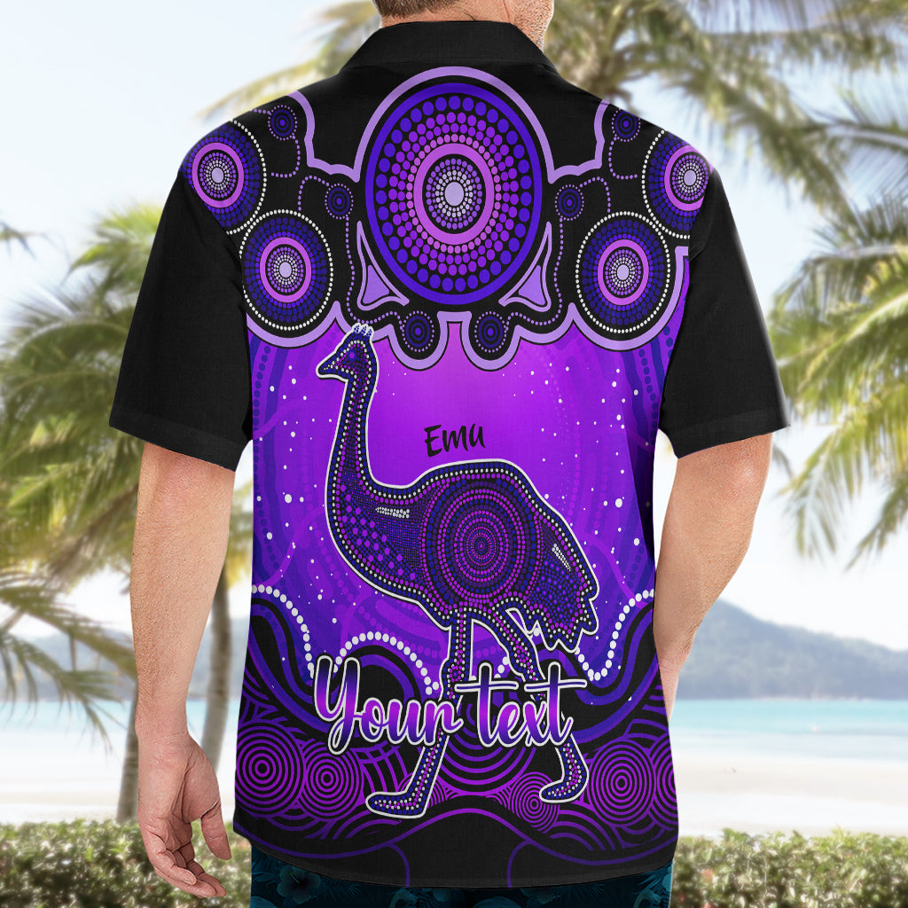 personalised-australia-aquarius-emu-zodiac-hawaiian-shirt-auz-astrology-aboriginal-purple