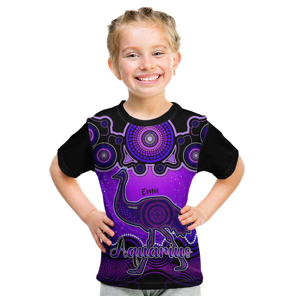 personalised-australia-aquarius-emu-zodiac-kid-t-shirt-auz-astrology-aboriginal-purple