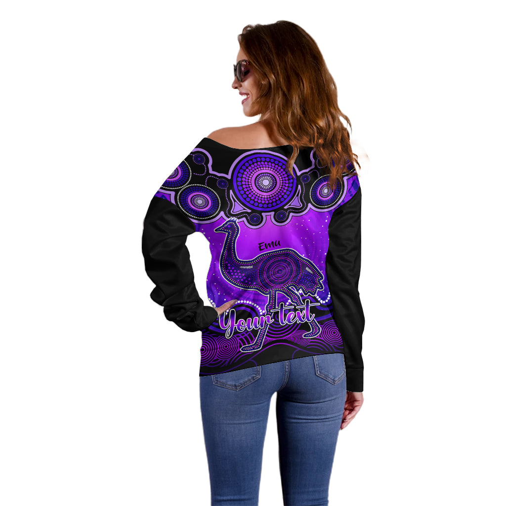 personalised-australia-aquarius-emu-zodiac-off-shoulder-sweater-auz-astrology-aboriginal-purple