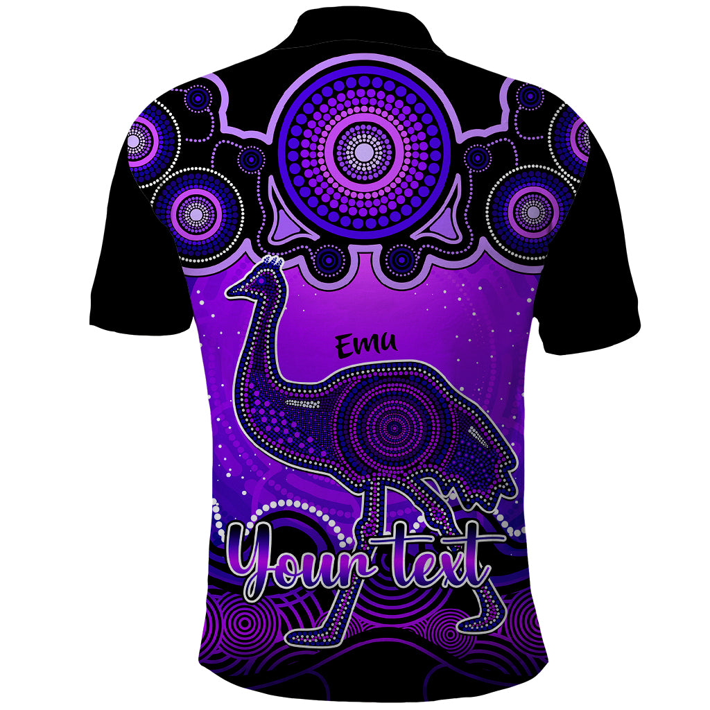 personalised-australia-aquarius-emu-zodiac-polo-shirt-auz-astrology-aboriginal-purple