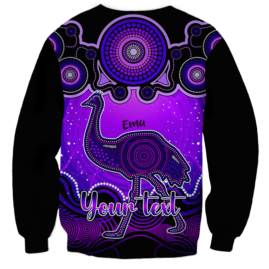 personalised-australia-aquarius-emu-zodiac-sweatshirt-auz-astrology-aboriginal-purple