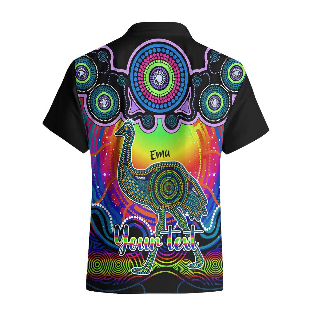 personalised-australia-aquarius-emu-zodiac-hawaiian-shirt-auz-astrology-aboriginal-rainbow