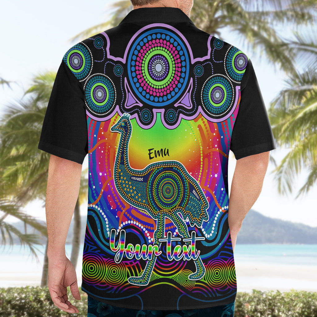 personalised-australia-aquarius-emu-zodiac-hawaiian-shirt-auz-astrology-aboriginal-rainbow