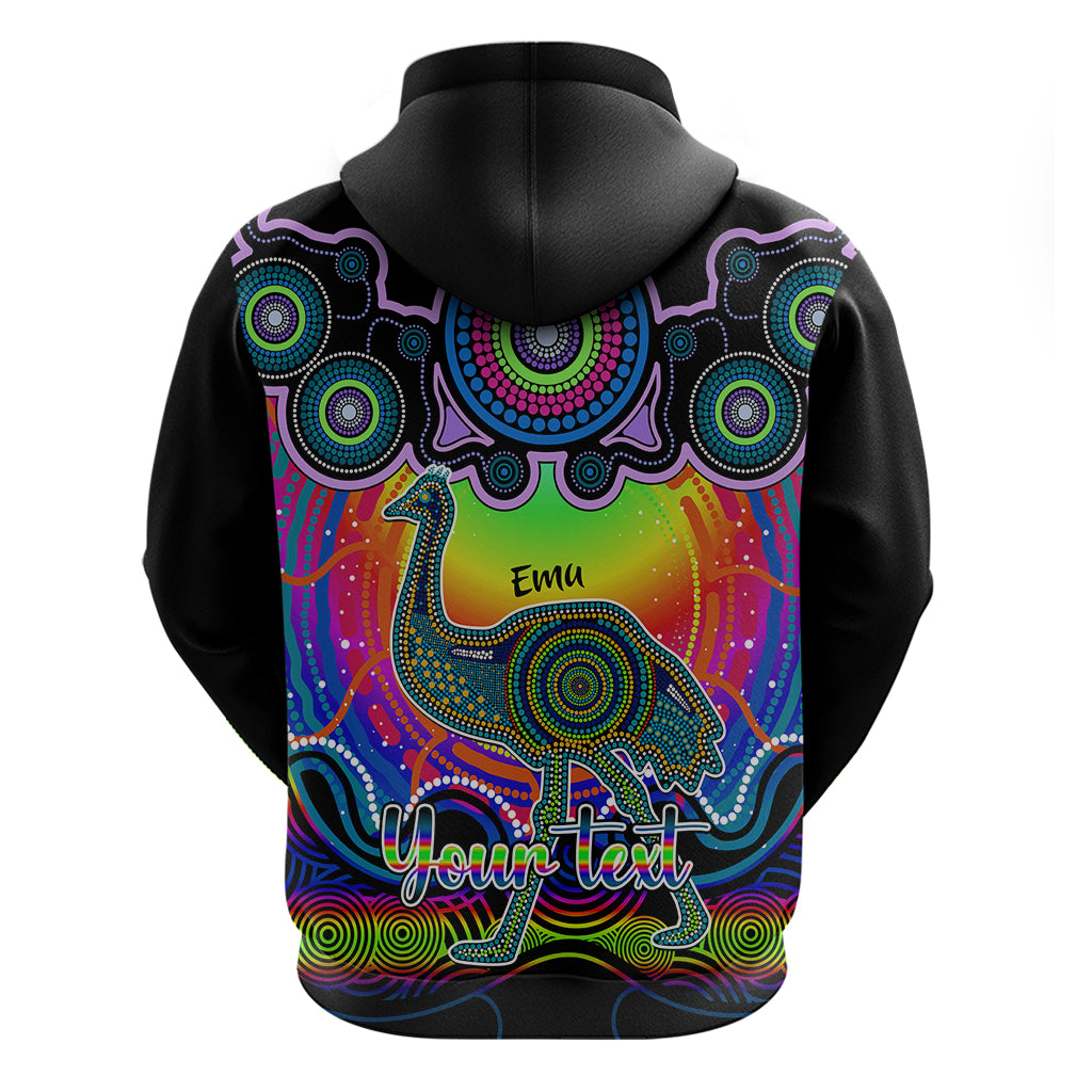 personalised-australia-aquarius-emu-zodiac-hoodie-auz-astrology-aboriginal-rainbow