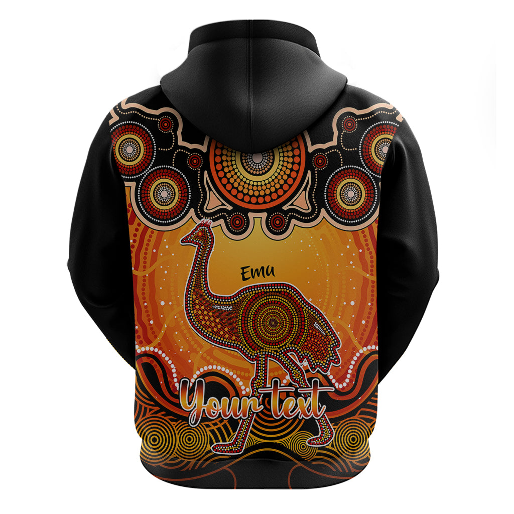 personalised-australia-aquarius-emu-zodiac-hoodie-auz-astrology-aboriginal-red