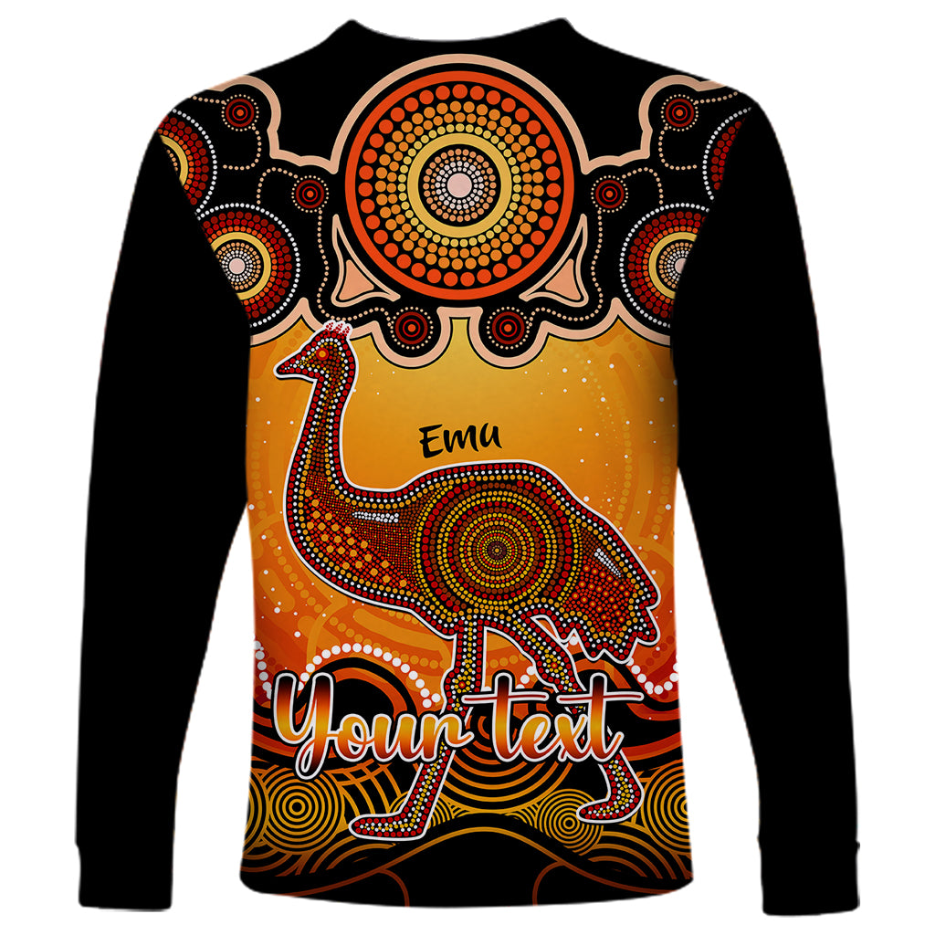 personalised-australia-aquarius-emu-zodiac-long-sleeve-shirt-auz-astrology-aboriginal-red