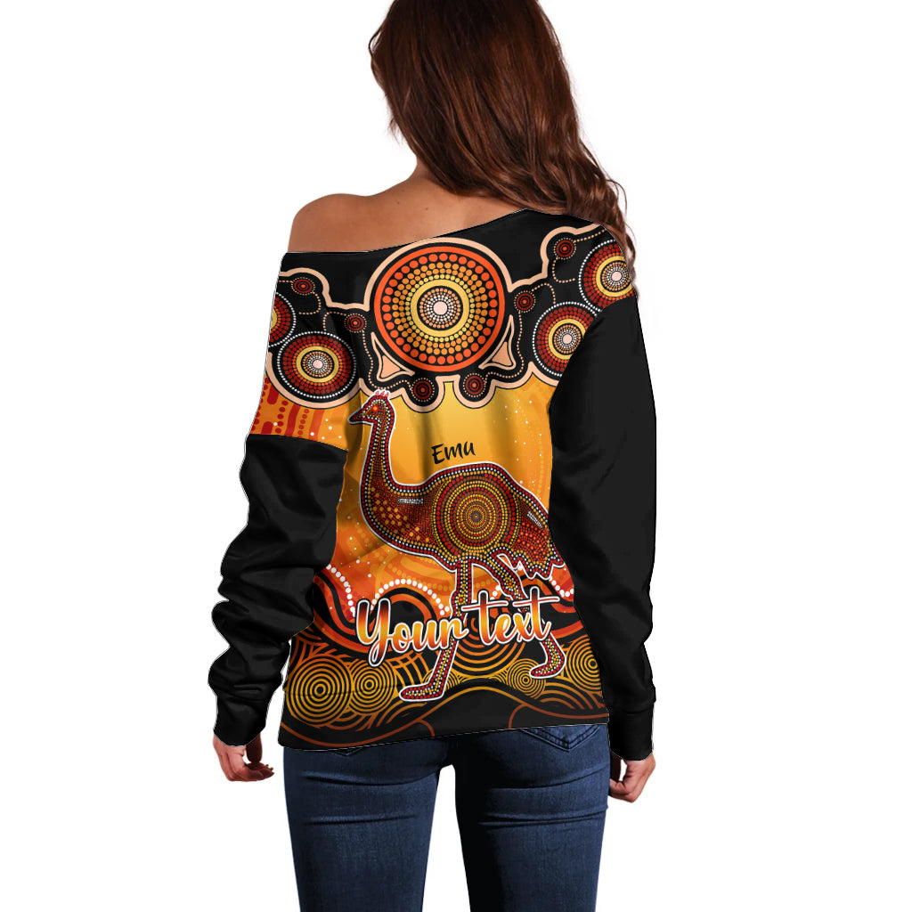 personalised-australia-aquarius-emu-zodiac-off-shoulder-sweater-auz-astrology-aboriginal-red