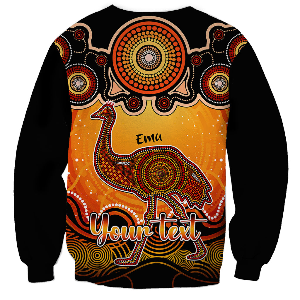 personalised-australia-aquarius-emu-zodiac-sweatshirt-auz-astrology-aboriginal-red