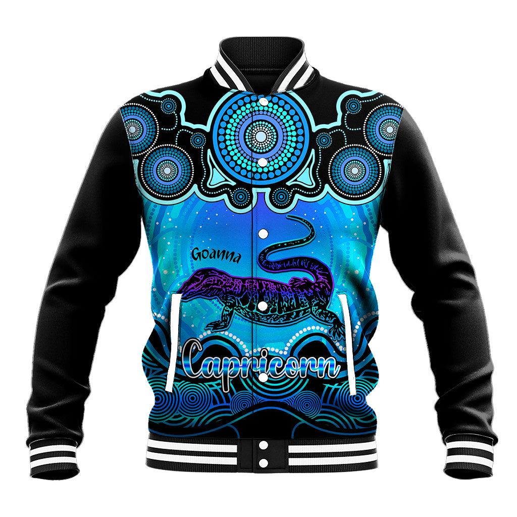 personalised-australia-capricorn-goanna-zodiac-baseball-jacket-auz-astrology-aboriginal-aqua