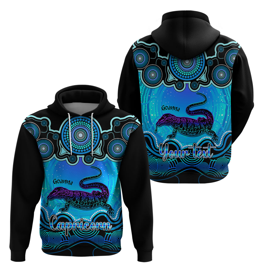 personalised-australia-capricorn-goanna-zodiac-hoodie-auz-astrology-aboriginal-aqua