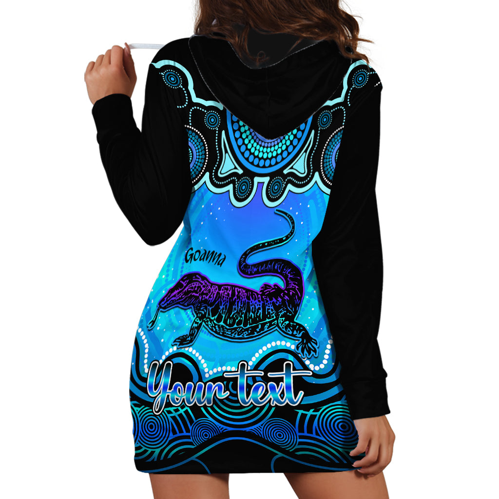 personalised-australia-capricorn-goanna-zodiac-hoodie-dress-auz-astrology-aboriginal-aqua