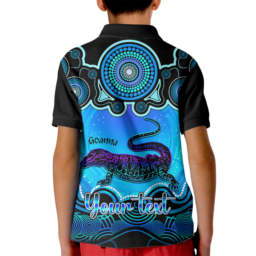 personalised-australia-capricorn-goanna-zodiac-kid-polo-shirt-auz-astrology-aboriginal-aqua