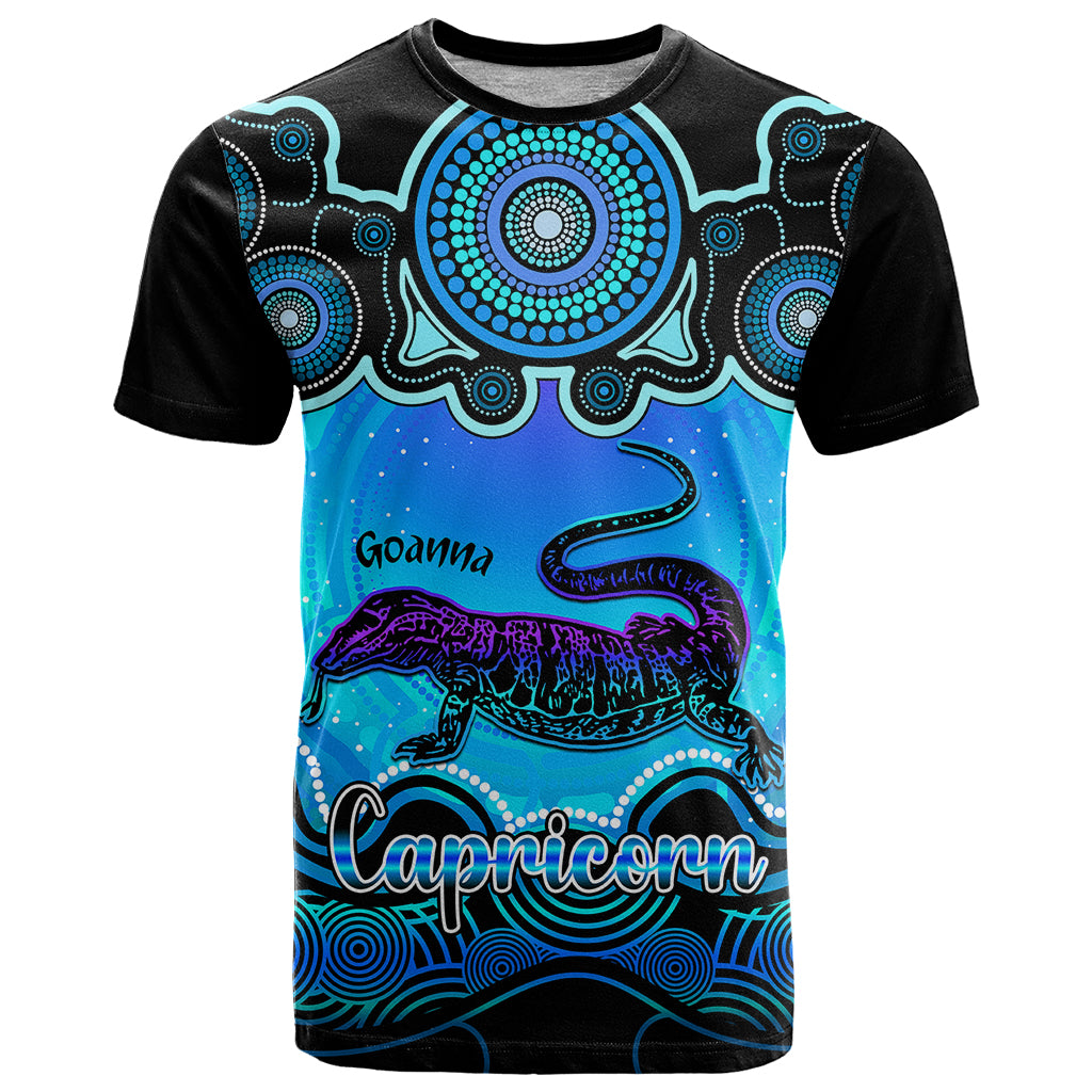 personalised-australia-capricorn-goanna-zodiac-t-shirt-auz-astrology-aboriginal-aqua