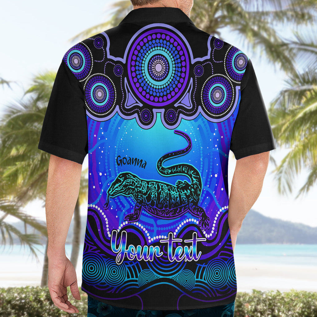 personalised-australia-capricorn-goanna-zodiac-hawaiian-shirt-auz-astrology-aboriginal-blue